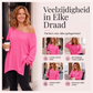 Off-shoulder top voor dames met splitzoom