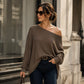 Off-shoulder top voor dames met splitzoom