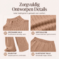 Gezellige geribbelde 2-delige set voor dames