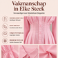 Dames overhemdjurk met geplooide taille en lange mouwen