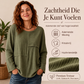 Dames patchwork top met ronde hals en textuur