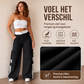 Dames straight-fit cargobroek met zijstrepen