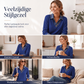 Casual patchwork lange mouwen top voor dames
