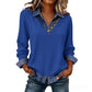 Casual patchwork lange mouwen top voor dames