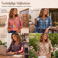 Losvallende casual blouse met V-hals voor dames