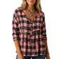 Losvallende casual blouse met V-hals voor dames