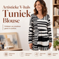 T-shirt voor dames met losse digitale print, ronde hals, korte mouwen en casual top