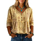 Losvallende casual blouse met V-hals voor dames