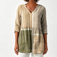T-shirt voor dames met losse digitale print, ronde hals, korte mouwen en casual top