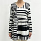 T-shirt voor dames met losse digitale print, ronde hals, korte mouwen en casual top