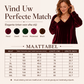 Fluwelen damesblouse met V-hals en lange mouwen