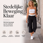 Dames capri-cargobroek met sportieve zijstrepen