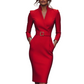 Chique jurk met tailleaccentuering