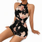 Jumpsuit met halternek en bloemenprint voor dames