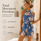 Jumpsuit met halternek en bloemenprint voor dames