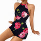 Jumpsuit met halternek en bloemenprint voor dames