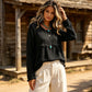 Vintage casual top met franjes en kwastjes voor dames