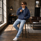 Heren-sweatshirt met capuchon en kwartrits