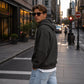 Heren-sweatshirt met capuchon en kwartrits