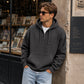 Heren-sweatshirt met capuchon en kwartrits