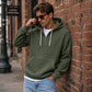Heren-sweatshirt met capuchon en kwartrits