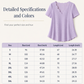 Ademend jacquard-shirt met V-hals
