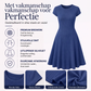 Elegante geribbelde gebreide jurk voor dames, met geborstelde stof