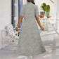 Casual effen maxi-jurk met rits voor dames