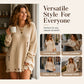 Oversized trui met ronde hals en distressed-look voor dames