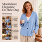 Dames V-hals corduroy gebreid vest