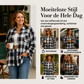Dames Geruit Overhemd met Knoopsluiting