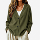 Dames V-hals corduroy gebreid vest