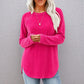 Casual losvallende top met ronde hals voor dames