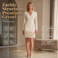 Elegante V-hals Jurk met Lange Mouwen voor Vrouwen