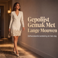 Elegante V-hals Jurk met Lange Mouwen voor Vrouwen