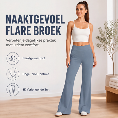 🔥 Bestseller van de Week 🧘 Verhoogde Uitlopende Yogabroek voor Dames ✨ flatterende hoge taille, comfortabele stretch & elegante pasvorm