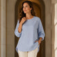 Casueel gestreept dames shirt met lange mouwen
