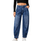 🔥 Favoriet bij Klanten 👖 Dames Hoge Taille Harem Denim Broek ✨ trendy losse pasvorm, comfortabele taille & unieke casual stijl