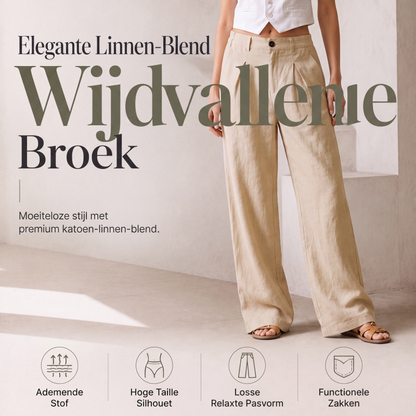 Ademhaling wijde zomerbroek voor dames