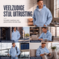 Heren hoodie met volledige rits en wafelstructuur