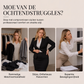 Jumpsuit met lange mouwen, V-hals en ceintuur voor dames