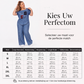 Off-shoulder top en wijde pijpenbroek voor dames