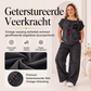 Off-shoulder top en wijde pijpenbroek voor dames