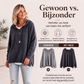 Casuele gebreide trui met capuchon voor dames