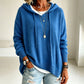 Casuele gebreide trui met capuchon voor dames