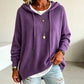 Casuele gebreide trui met capuchon voor dames
