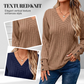 Casual dames-top met V-hals en lange mouwen