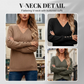 Casual dames-top met V-hals en lange mouwen