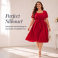 🌸 Nieuwe Collectie 👗 Dames Grote Maten Stippenjurk – Flatterende Pasvorm, Elegante Print & Comfortabele Fit ✨