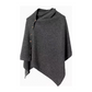 Stijlvolle poncho met knopen aan de zijkant voor dames